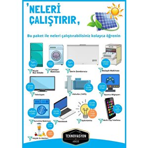 Güneş Enerjisi Hibrit Paket 5kva Mppt İnverter 455 Watt Güneş Paneli 200 Amper Jel Akü  İ-2000w 48v Rüzgar Türbini + Hibrit Şarj