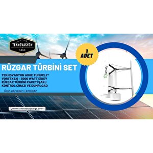 Güneş Enerjisi  Hibrit Paket 11kva  İnverter 450 Watt  Güneş Paneli 12 Volt 200 Amper Jel Akü 3000 Watt  Dikey Rüzgar Türbini