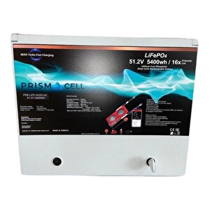 Teknovasyon Arge Prismacell Lifepo4 105ah 51.2 Volt Prizmatik Smart Bluetooth 5400 Watt Akü Turbo Charging Solar Akü