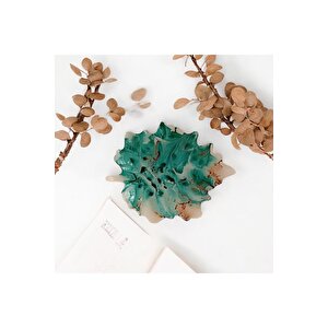Leaf Oak  Yaprak Desen Sunum Tabak 35cm