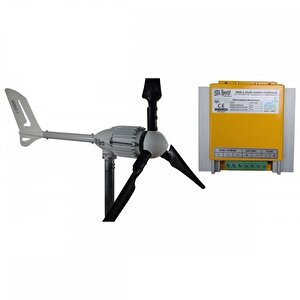 İ-1000 Watt 24 V Rüzgar Türbini + Hibrit Şarj Kontrol Cihazı