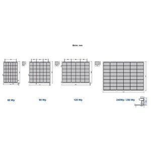 Suneng 250wp Multi Busbar Half Cut Percmono Güneş Paneli