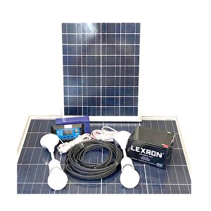 20 Watt Güneş Paneli Aydınlatma Paketi Solar Paket