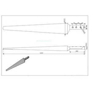 İstabreeze Kanat Seti - 107 Cm 3'lü Beyaz Kanat Seti Ø2,10m