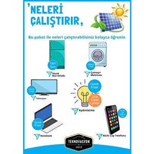 Teknovasyon Arge Güneş Enerjisi Bağ Evi Solar Paketi 5kva İnverter 410w Güneş Paneli 100ah Jel Akü