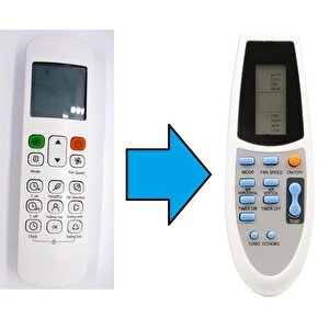 Midea Bosch Klima Kumandası-resimde Sağdaki Gönderilir