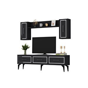 Vannessa 180 Cm  Tv Üni̇tesi̇ Takimi Antrasi̇t-gümüş