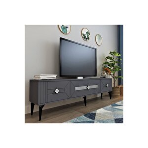 Ceneyra 180 Cm Tv Ünitesi Antrasit-gümüş Antrasit