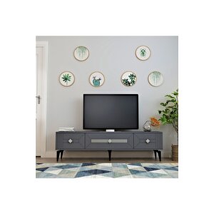 Ceneyra 180 Cm Tv Ünitesi Antrasit-gümüş Antrasit