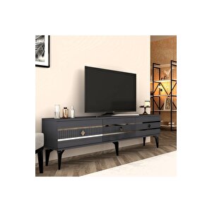 Lennora 180 Cm  Tv Sehpasi (alt Modül) Antrasi̇t-gümüş Gri