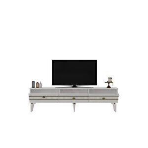 Lennora 180 Cm  Tv Sehpasi (alt Modül) Beyaz-altin