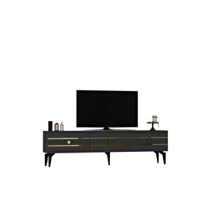 Lennora 180 Cm  Tv Sehpasi (alt Modül) Antrasi̇t-altin