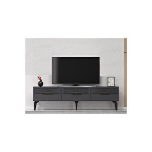 Alvin 180 Cm Tv Sehpası Antrasit Antrasit Antrasit