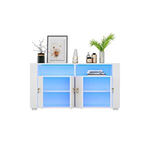 Klein Led Aydınlatmalı Konsol Beyaz