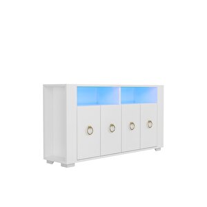 Klein Led Aydınlatmalı Konsol Beyaz