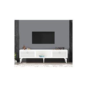 Arona Tv Sehpasi (alt Modül) Beyaz Beyaz