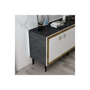 Polli Konsol Royalmermer-beyaz-altın