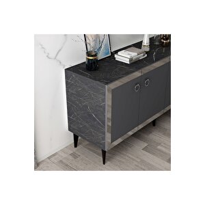 Polli̇ Konsol Royalmermer-antrasi̇t-gümüş