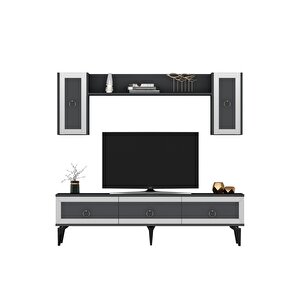 Ponny 180 Cm Tv Ünitesi Antrasit Gümüş