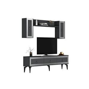 Ponny 180 Cm Tv Ünitesi Antrasit Gümüş