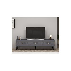 Novva 180 Cm Tv Sehpasi (alt Modül) Antrasi̇t-gümüş Gri
