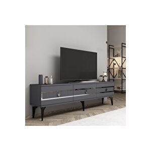 Novva 180 Cm Tv Sehpasi (alt Modül) Antrasi̇t-gümüş Gri