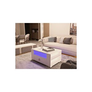 Klei̇n Led Aydinlatmali Orta Sehpa Beyaz