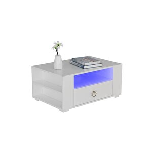 Klei̇n Led Aydinlatmali Orta Sehpa Beyaz