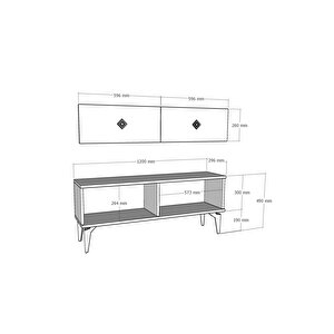 Vennaa Tv Üni̇tesi̇ 120 Cm Beyaz-gümüş