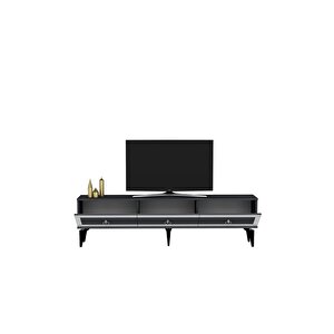 Sellen 180 Cm Tv Sehpası Antrasit-beyaz