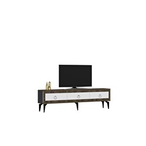 Sellen 180 Cm Tv Sehpası Ceviz-beyaz