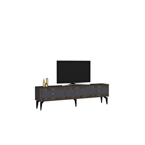 Sellen 180 Cm Tv Sehpası Antrasit-ceviz