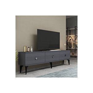Norra 180 Cm Tv Sehpasi (alt Modül) Antrasi̇t-gümüş Gri