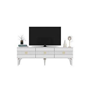 Norra 180 Cm Tv Sehpasi (alt Modül) Beyaz-altin