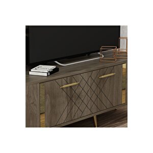 Dettas Tv Üni̇tesi̇, 150 Cm Cevi̇z-altin Ceviz