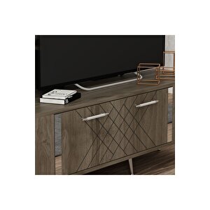 Dettas Tv Üni̇tesi̇, 150 Cm Cevi̇z-gümüş Gümüş
