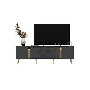 Dettas Tv Üni̇tesi̇, 150 Cm Antrasi̇t-altin