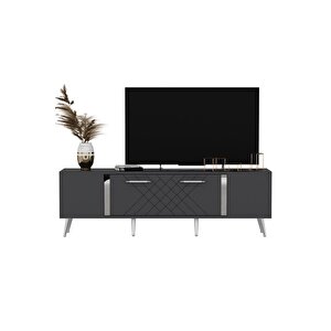 Dettas Tv Üni̇tesi̇, 150 Cm Antrasi̇t-gümüş