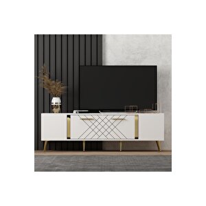 Dettas Tv Üni̇tesi̇, 150 Cm Beyaz-altin Beyaz