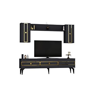 Norra 180 Cm Tv Üni̇tesi̇ Antrasi̇t-altin