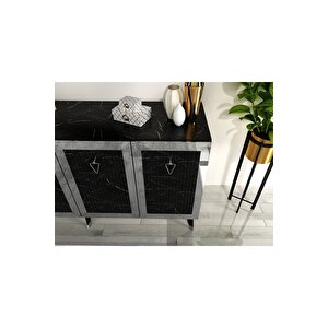Barre Konsol Royalmermer Gümüş