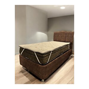  full Ortopedik Bamboo Yatak Pedi, Bambu Lastikli Yatak Şiltesi,topper 140x200 cm