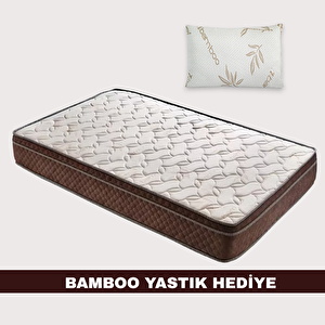  aura Full Ortopedik Lüx Bamboo Yatak (bamboo Yastık Hediyeli) Ölçü Seçenekli 80x160 cm