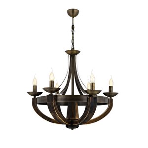 Gedik Modern Avize E14 36w 70cm Metal Eskitme Avonni-av-1644-6e