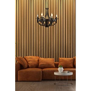 Gedik Modern Avize E14 36w 70cm Metal Eskitme Avonni-av-1644-6e