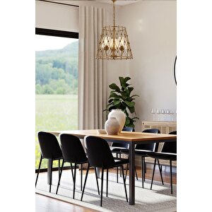 Merlin Modern Avize E27 36w 42cm Metal Eskitme Avonni-av-1904-3bsa