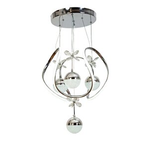 Peri Modern Avize Led 69w 48x48cm Alüminyum Profil Krom Dorbien-av-6118-3k-4tk