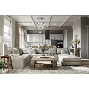 Peri Modern Avize Led 69w 48x48cm Alüminyum Profil Krom Dorbien-av-6118-3k-4tk