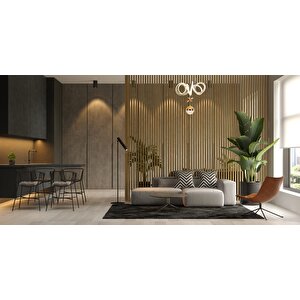 Head Modern Avize Led 94w 47x47cm Alüminyum Profil Bakır Dorbien-av-6171-6bkr-1tk