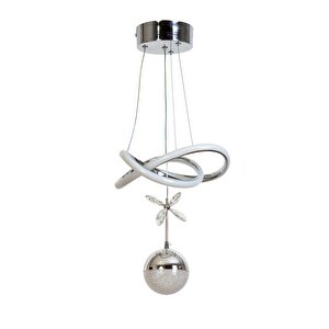 İnfinity Modern Avize Led 22w 27x27cm Alüminyum Profil Krom Dorbien-av-6130-2k-1tk